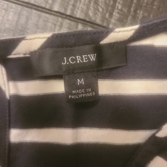 J. Crew Ruffled Sleeve Striped Top - Picture 6 of 7